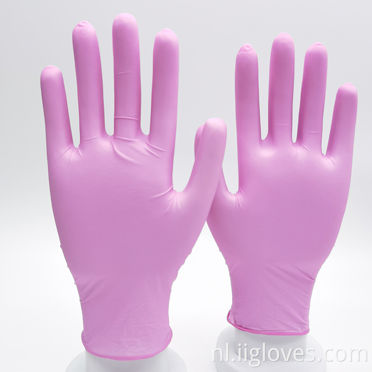 Nitrilkeuken Working Safety Gloves Poedervrije voedingsgraad Waterdichte nitrilhandschoenen